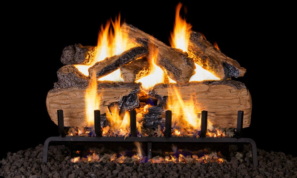 Real Fyre Charred Split Gas Log Set - Thumbnail 2