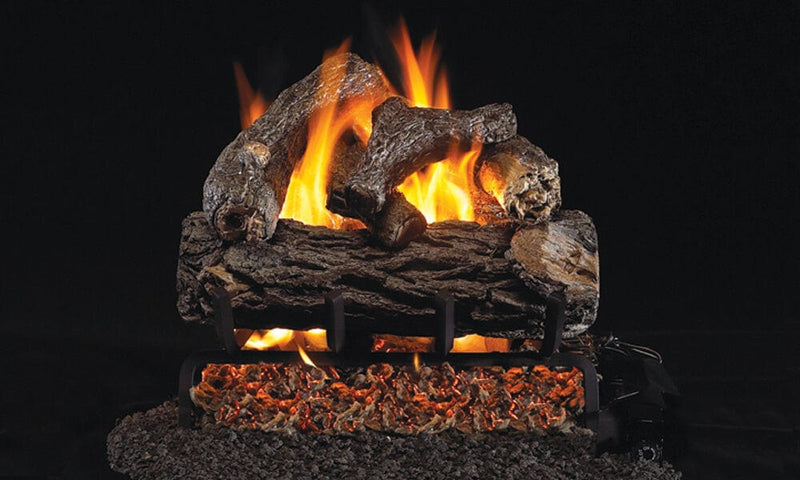 Real Fyre 18-inch Golden Oak Designer Plus Vented Gas Log Set - RDP-18