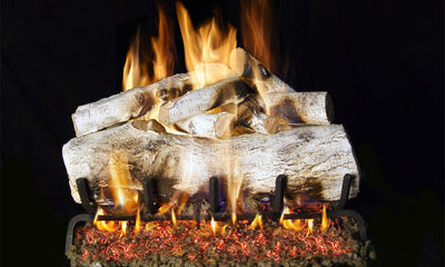 Real Fyre 18-inch Mountain Birch Vented Gas Log Set - MBW-18