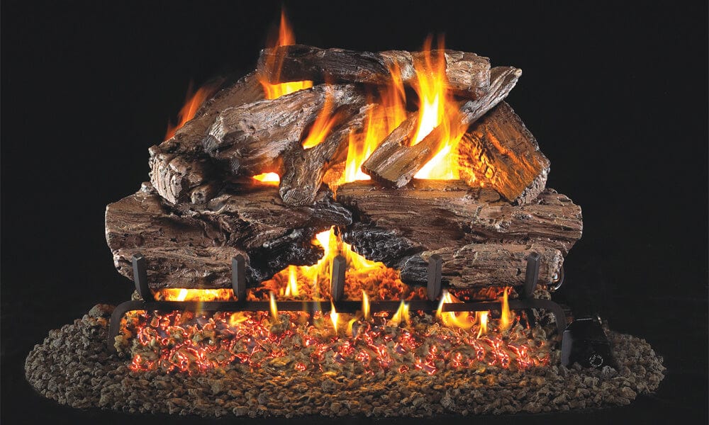 Real Fyre Charred Cedar Log Set - Thumbnail 2
