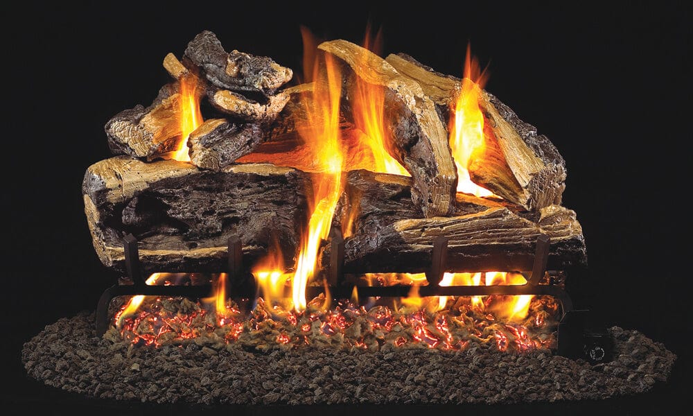 Real Fyre Charred Split Oak Gas Log Set
