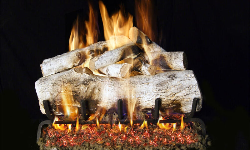 Real Fyre 24-inch Mountain Birch Vented Gas Log Set - MBW-24