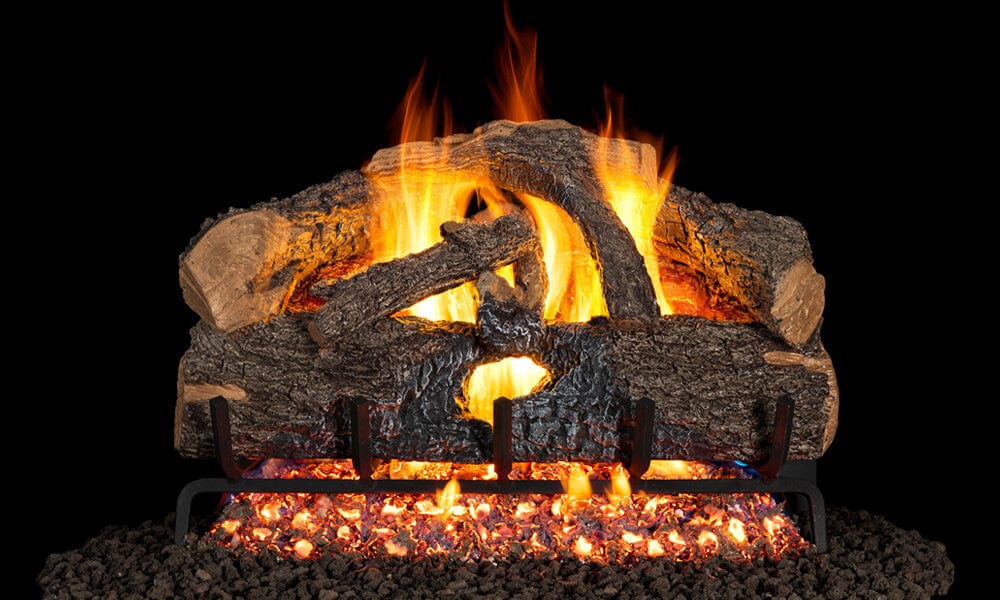 Real Fyre Charred Evergreen Oak Gas Log Set