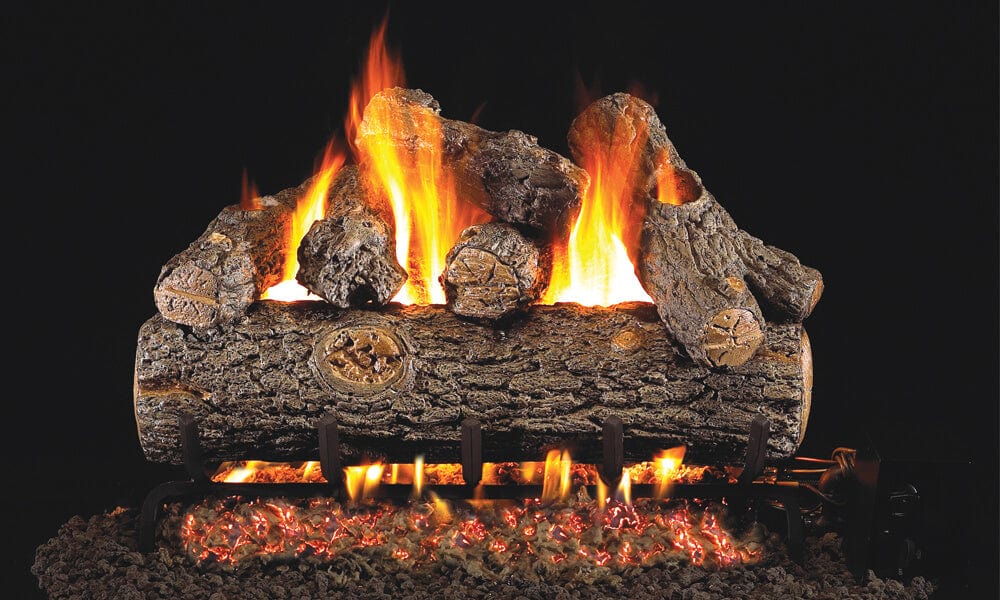 Real Fyre Golden Oak Designer Gas Log Set - Thumbnail 2