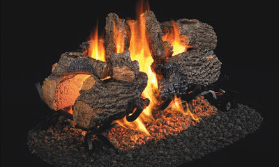 Real Fyre Charred Oak – See Thru Vented Gas Log Set - CHD-2