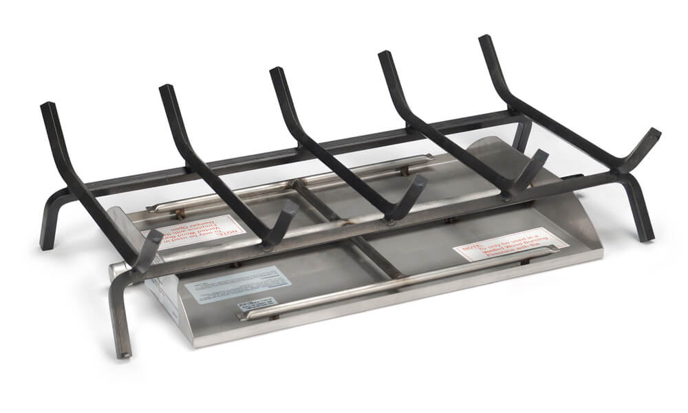 Real Fyre G45 Assembled Standard See-Thru Outdoor Stainless Steel Burner System w/ Safety Valve