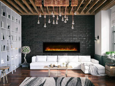 Remii Wall Mount Basic 100" Electric Fireplace WM-100-B