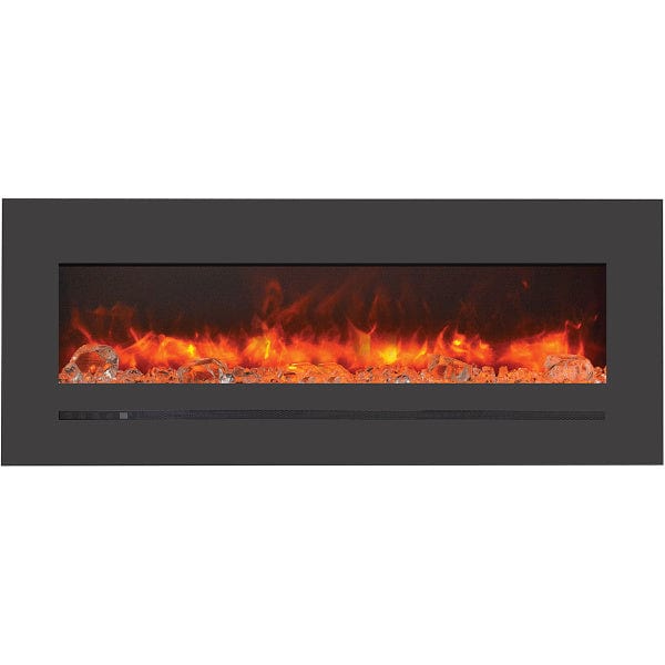 Sierra Flame Steel Front 26" Linear Wall Mount/Flush Mount Electric Fireplace WM-FML-26-3223-STL