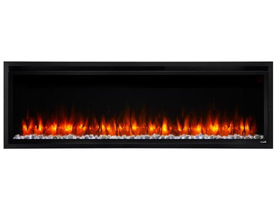 SimpliFire Allusion Platinum 72" Electric Fireplace SF-ALLP72-BK