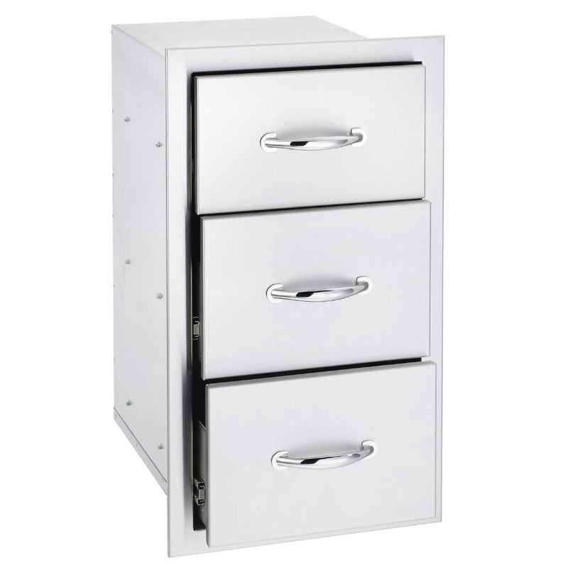 Summerset 17" Stainless Steel Vertical 2-Drawer & Paper Towel Holder Combo SSTDC-17