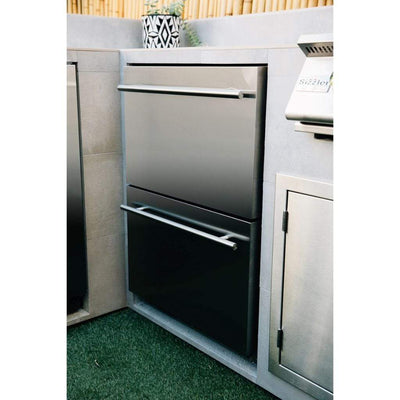Summerset 24" 5.3 Cu. Ft. Outdoor Rated 2-Drawer Deluxe Refrigerator SSRFR-24DR2