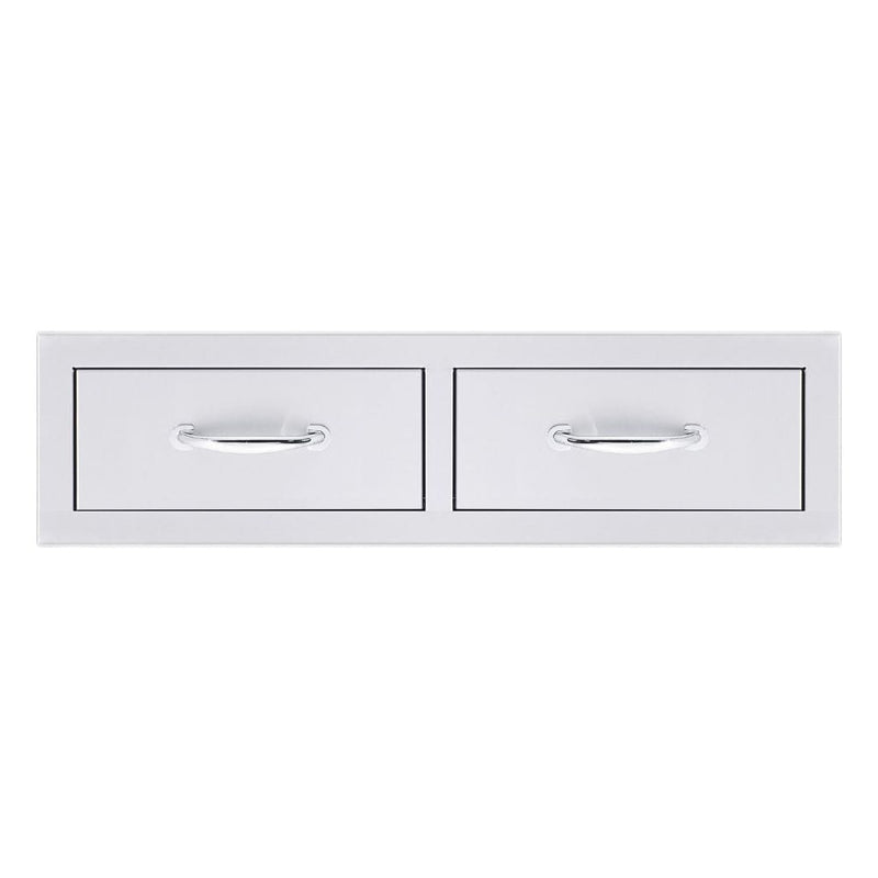 Summerset 32" Stainless Steel Flush Mount Horizontal Double Access Drawer SSDR2-32H