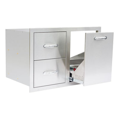 Summerset 33" 2-Drawer & Vented LP Tank Pullout Drawer Combo SSDC2-33LP