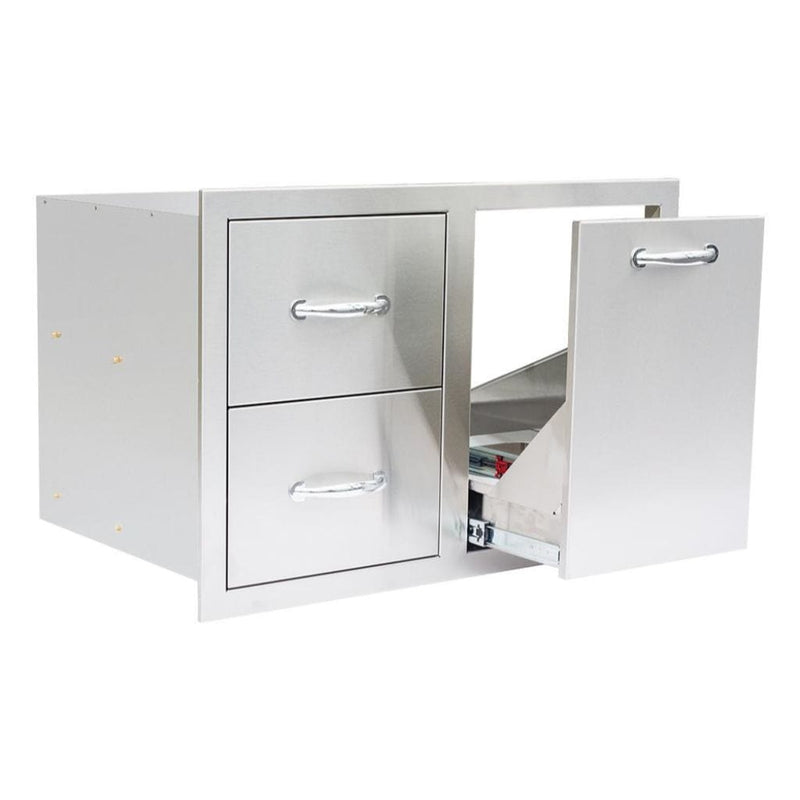 Summerset 33" 2-Drawer & Vented LP Tank Pullout Drawer Combo SSDC2-33LP