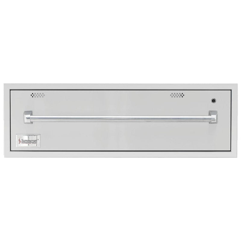 Summerset 36" Stainless Steel Built-In 120V Outdoor Electric Warming Drawer SSWD-36