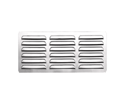Summerset 6x12-inch Stainless Steel Island Vent Panel with Masonry Frame Return - SSIV-12M