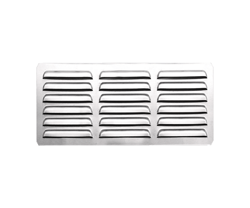 Summerset 6x12-inch Stainless Steel Island Vent Panel with Masonry Frame Return - SSIV-12M