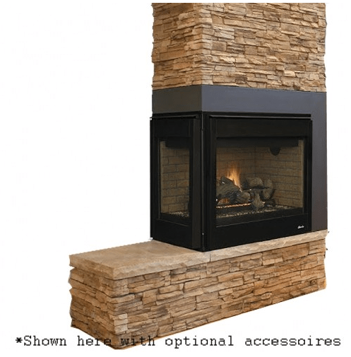 Superior 40" Traditional Direct Vent Corner Gas Fireplace DRT40C