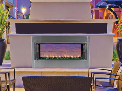 Superior 43" Vent-Free Contemporary Linear Outdoor Fireplace VRE4543