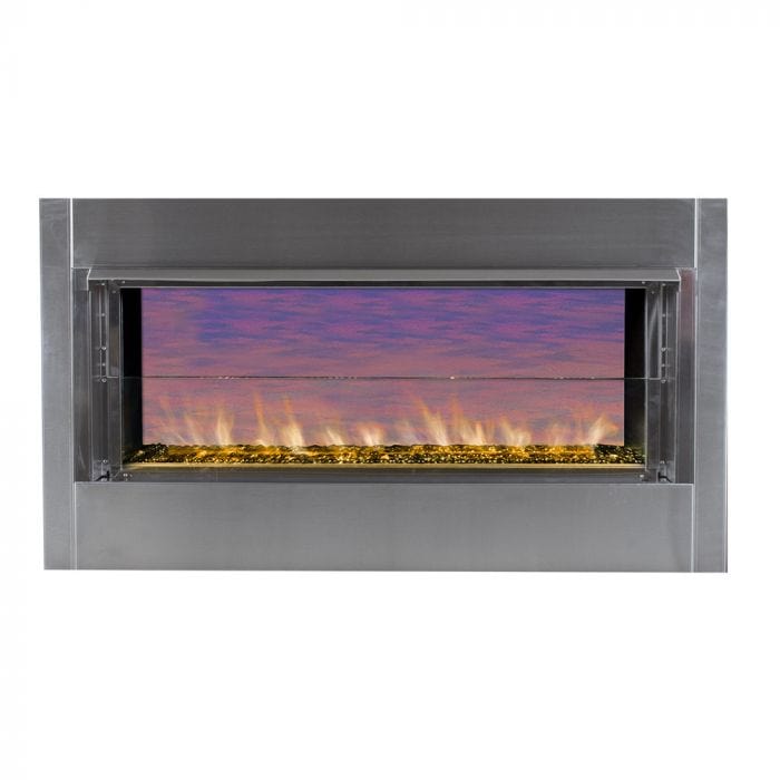 Superior 43" Vent-Free Contemporary Linear Outdoor Fireplace VRE4543