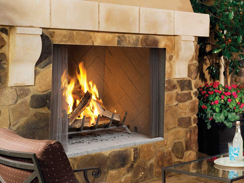 Superior 50" Traditional Wood Burning Outdoor Fireplace WRE4550W
