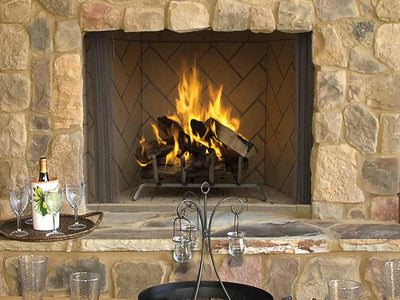 Superior 50" Traditional Wood Burning Outdoor Masonry Fireplace WRE6050
