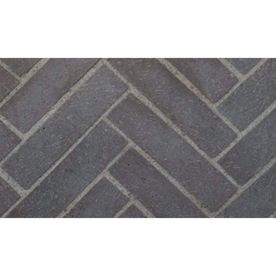 Superior Masonry 48" Slate Grey Split Herringbone Brick Liner MOSAIC48SGSH