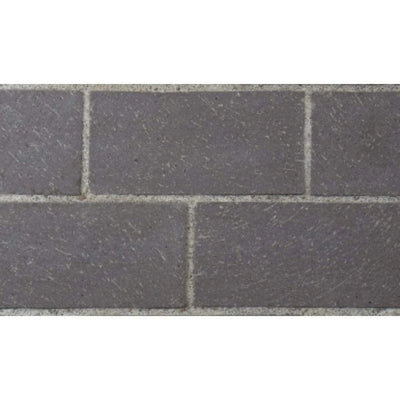 Superior Masonry 50" Slate Grey Full Stacked Brick Liner MOSAIC50SGFS