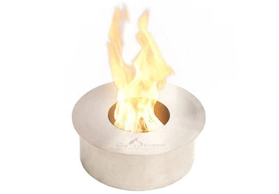 The Bio Flame 13-inch Built-In Ethanol Fireplace Round Burner