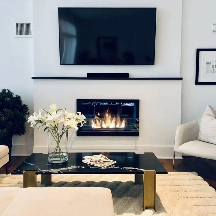The Bio Flame 38-inch Single Sided Built-In Ethanol Firebox