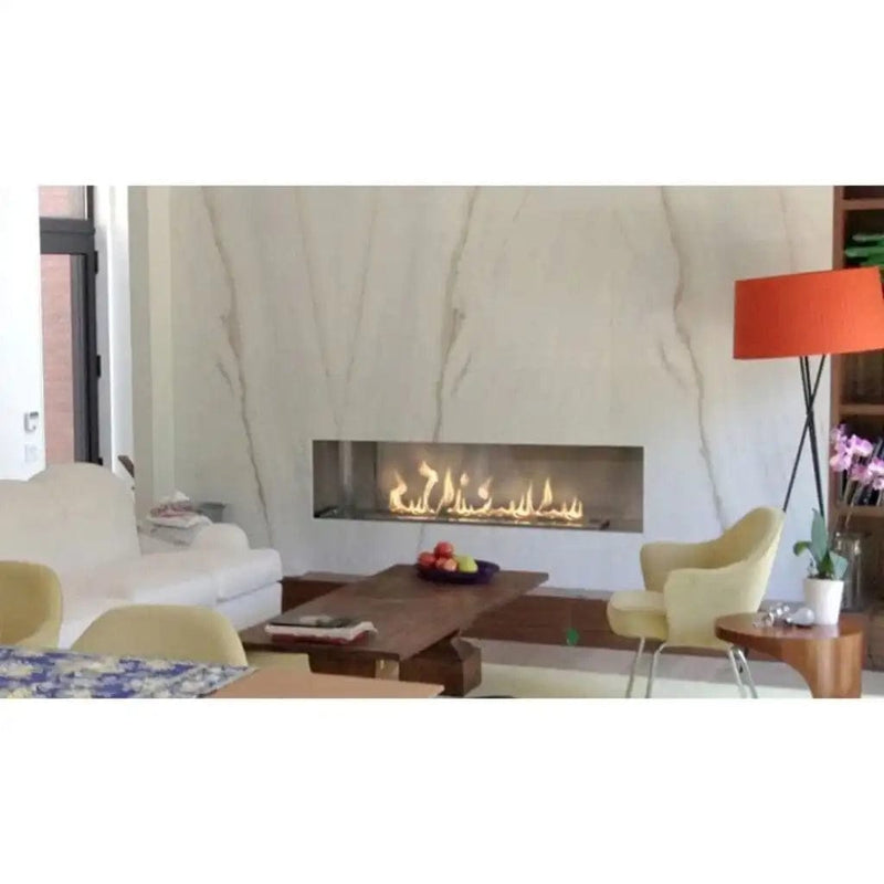 The Bio Flame 84-inch Single Sided Built-In Ethanol Firebox