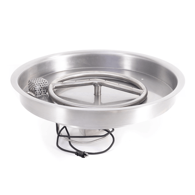 The Outdoor Plus 31" Round Drop-in Pan With Stainless Steel Round Burner OPT-PBR31