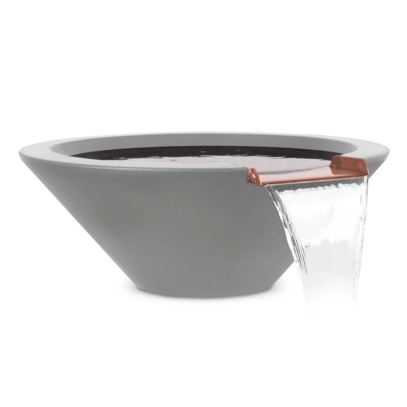 The Outdoor Plus Cazo GFRC 36" Concrete Round Water Bowl OPT-36RWO