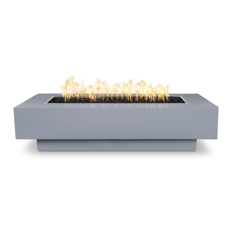 The Outdoor Plus Coronado 48" Powder Coated Steel Flame Sense with Spark Igniter Rectangle Fire Pit Table  OPT-CORPC48FSEN