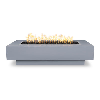 The Outdoor Plus Coronado 60" Powder Coated Steel Flame Sense with Spark Igniter Rectangle Fire Pit Table  OPT-CORPC60FSEN