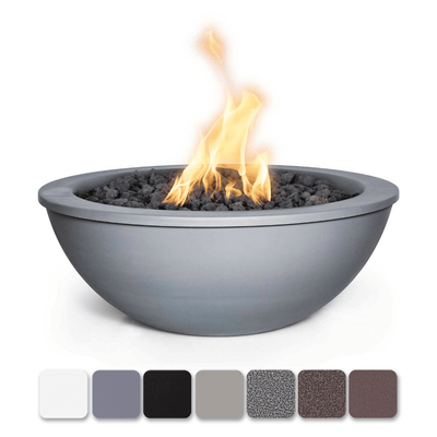 The Outdoor Plus Sedona 27" Powder Coated Steel Round 12V Electronic Ignition Fire Bowl OPT-27RPCFOE12V-1
