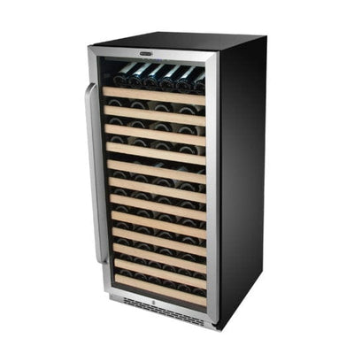Whynter BWR-1002SD 100 Bottle Built-in Stainless Steel Compressor Wine Refrigerator with Display Rack and LED display