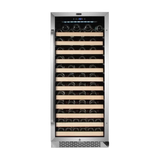 Whynter BWR-1002SD 100 Bottle Built-in Stainless Steel Compressor Wine Refrigerator with Display Rack and LED display