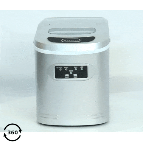 Whynter IMC-270MS Compact Portable Ice Maker 27 lb capacity – Metallic Silver