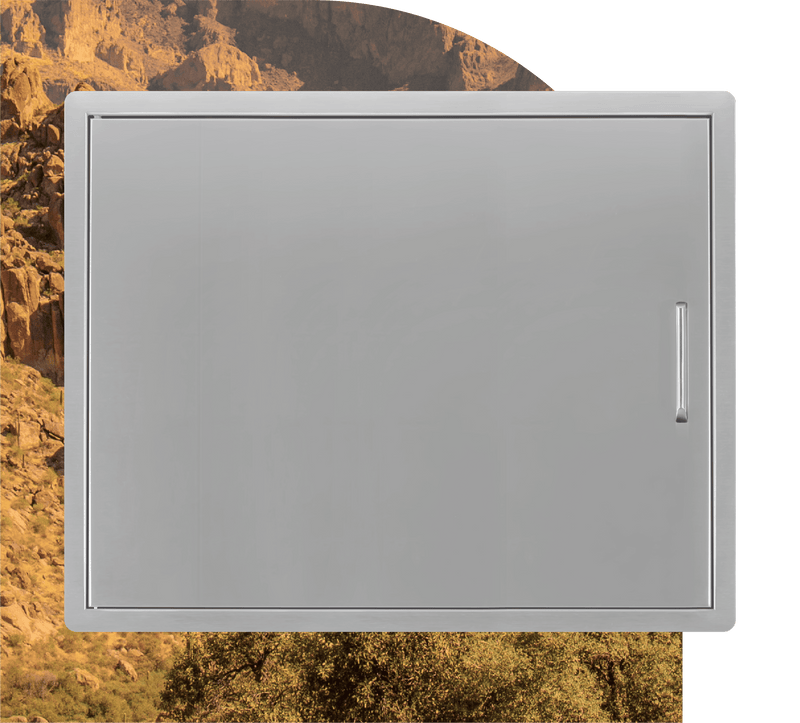 Wildfire Horizontal 27 x 20-inch Single Stainless Steel Door WF-HSD2720