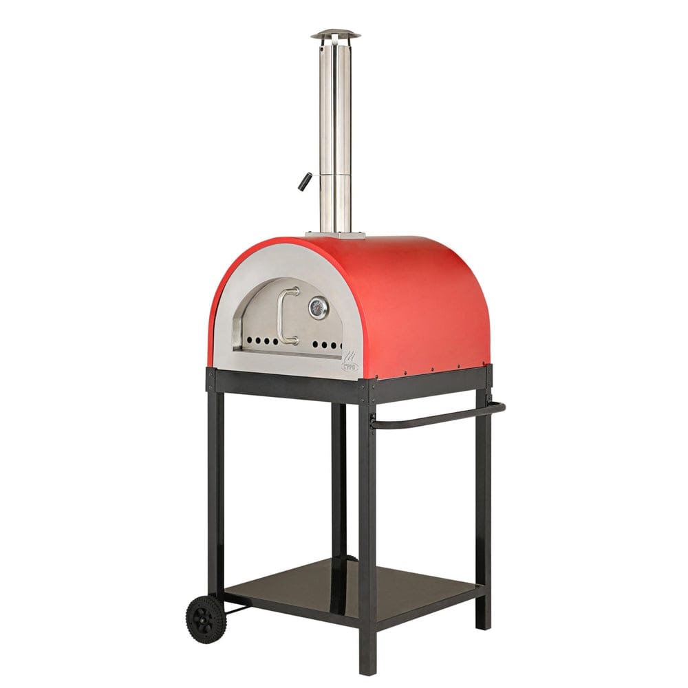 WPPO Pizza Oven Brush With Scraper and Wooden Handle [WKBA-47W]