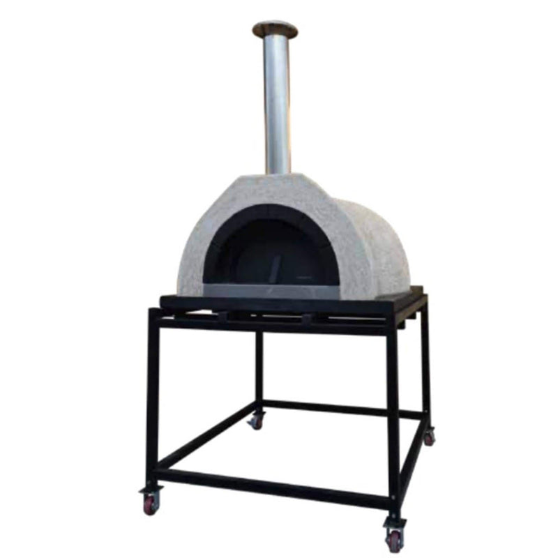 WPPO DIY Wood Fired Pizza Oven with SS Flue and Black Door